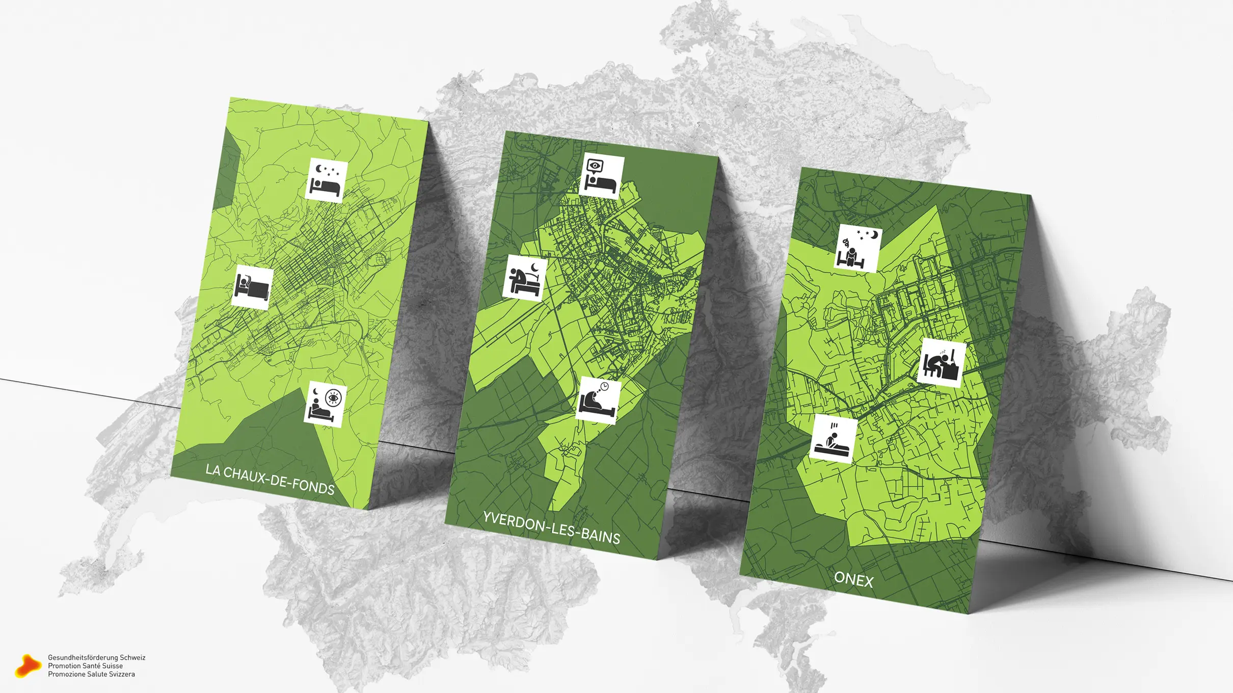 Trois cartes régions Urbasan